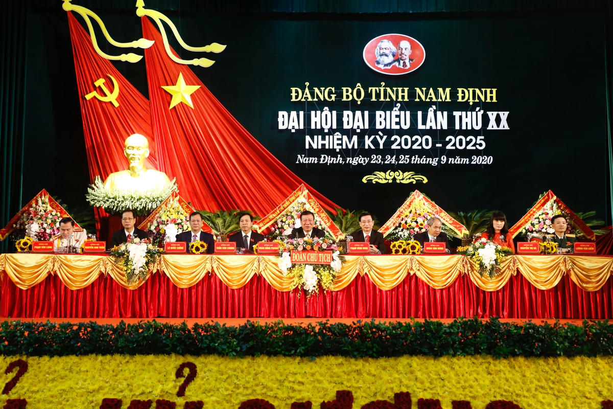 Đại hội Đảng bộ tỉnh Nam Định khai mạc sáng nay, 24/9