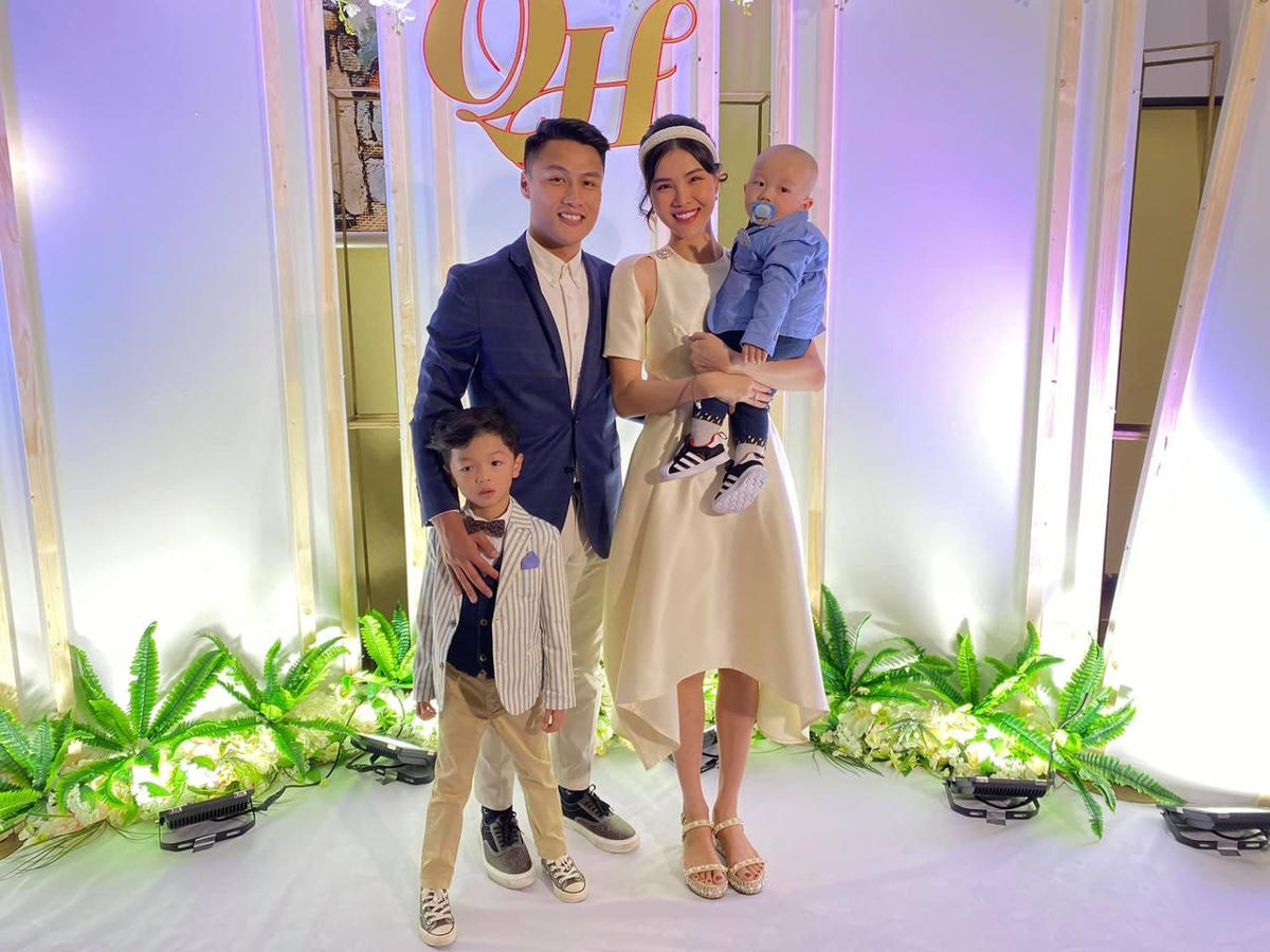 Mạc Hồng Quân và Kỳ Hân đã có với nhau 2 cậu con trai kháu khỉnh.