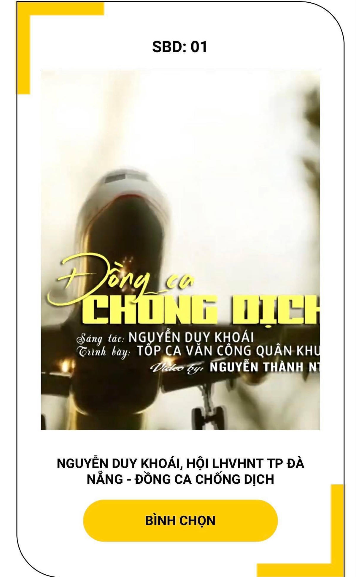 Tiết mục "Đồng ca chống dịch" của Nguyễn Duy Khoái, Hội LHVHNT TP Đà Nẵng.