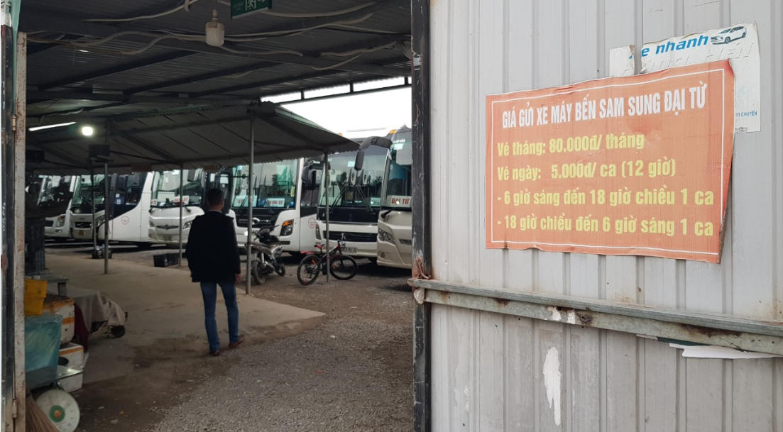 Bãi xe trái phép trong Khu đô thị kiểu mẫu