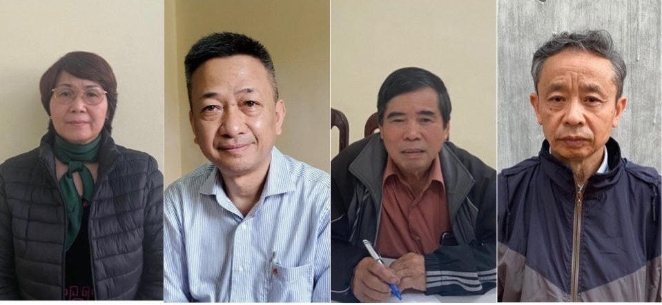 Các bị cáo trong vụ án.