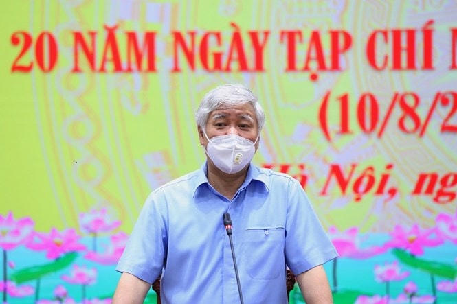Bí thư Trung ương Đảng, Chủ tịch UBTƯ MTTQ Việt Nam Đỗ Văn Chiến phát biểu tại buổi lễ.