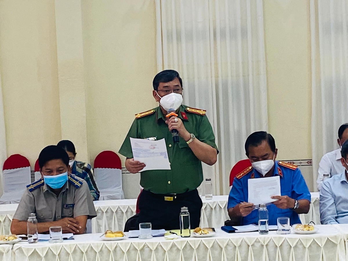 Đại tá Văn Công Minh chia sẻ về vụ án ở Tịnh thất Bồng Lai (ảnh: Đoàn Xá).