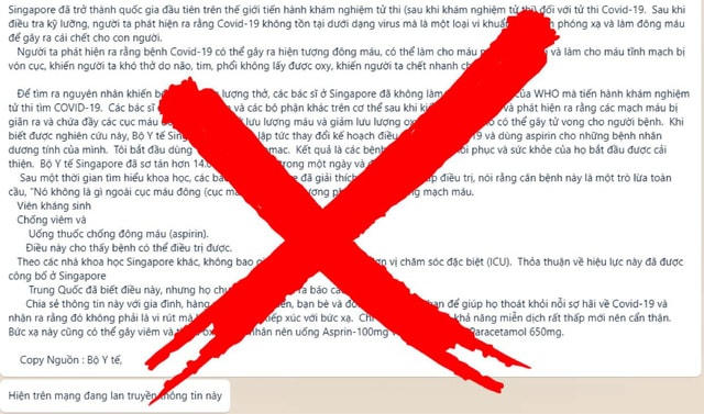 Thông tin sai sự thật về Covid-19.