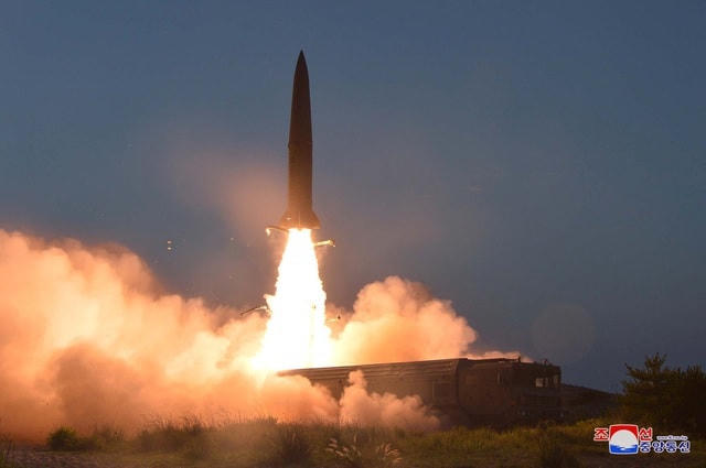 Một vụ phóng tên lửa của Triều Tiên (Ảnh minh họa: KCNA).
