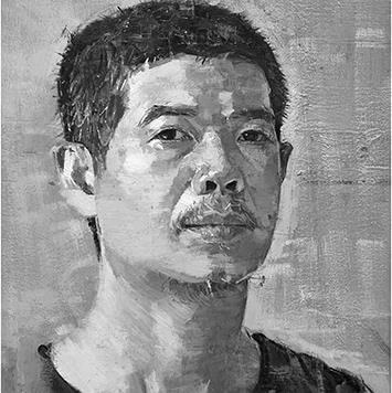 Họa sĩ Hải Kiên - Chân dung tự họa.