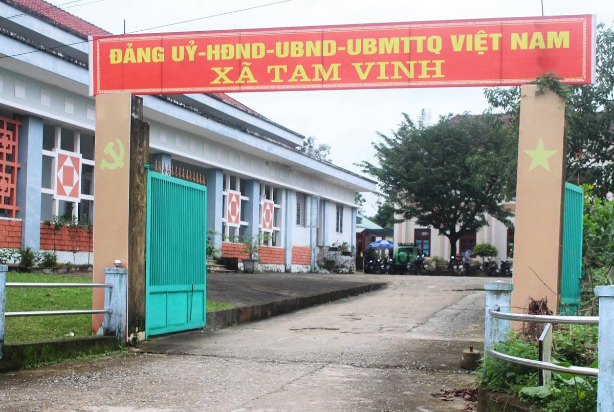 Trụ sở UBND xã Tam Vinh.