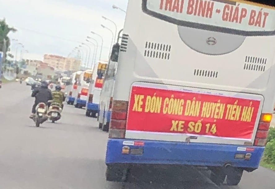 Hành trình từ Nam Định về Thái Bình.