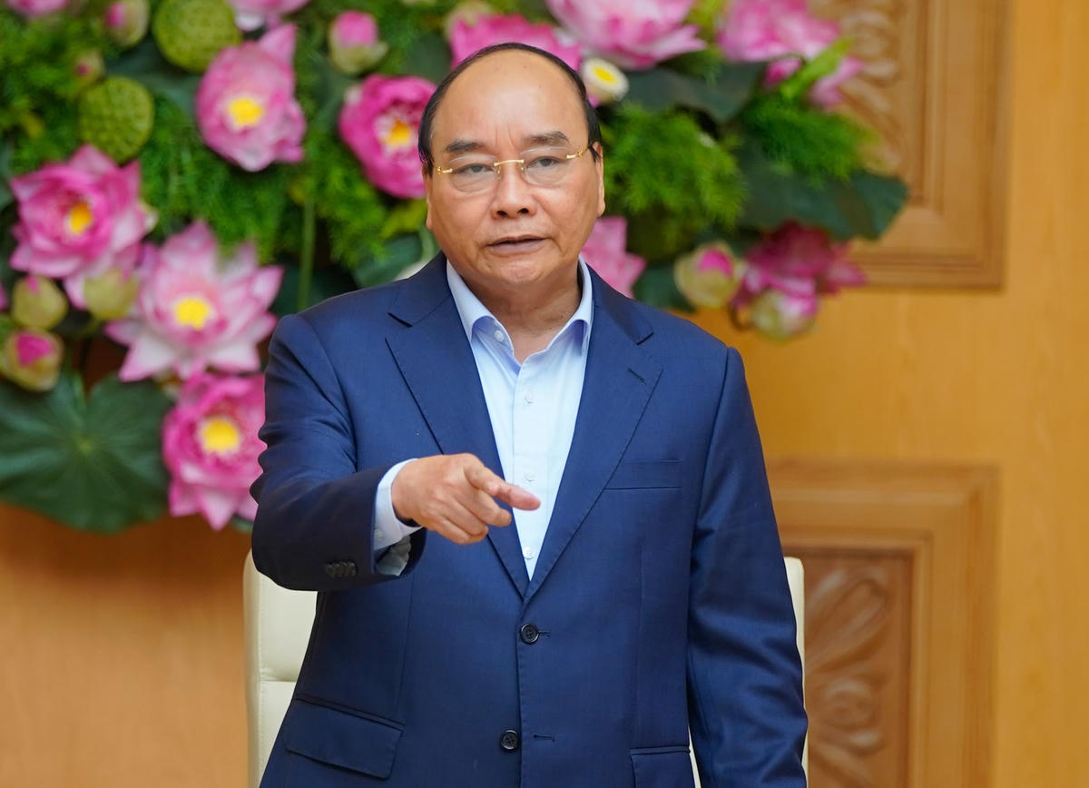 Thủ tướng Nguyễn Xuân Phúc nêu rõ, khát vọng phát triển đất nước là yêu cầu rất quan trọng đối với cán bộ ngoại giao. Ảnh: VGP.