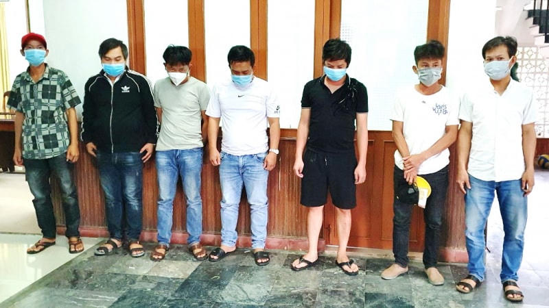 7 đôi tượng bị lực lượng chức năng bắt giữ.