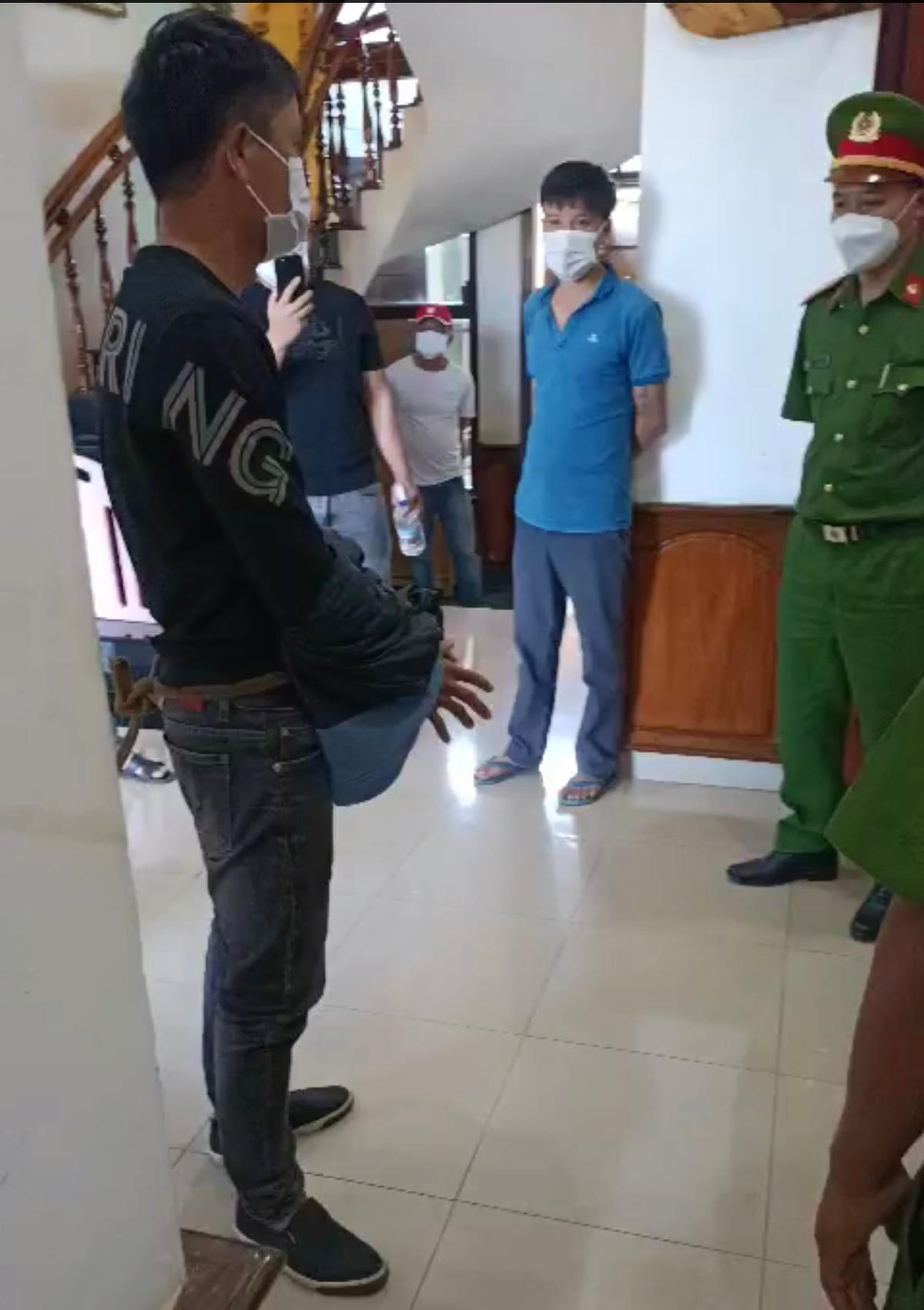 Hiện trường  phạm tội của đối tượng.