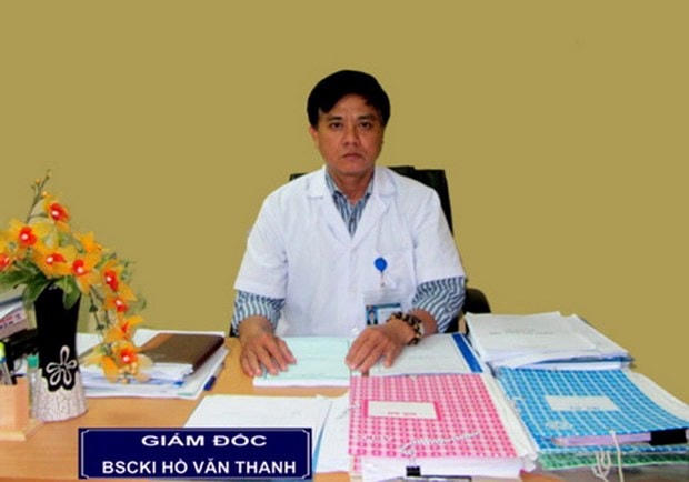 Ông Hồ Văn Thanh bị cách chức giám đốc Bệnh viện Sản nhi Phú Yên. (Ảnh: Bệnh viện Sản nhi Phú Yên).