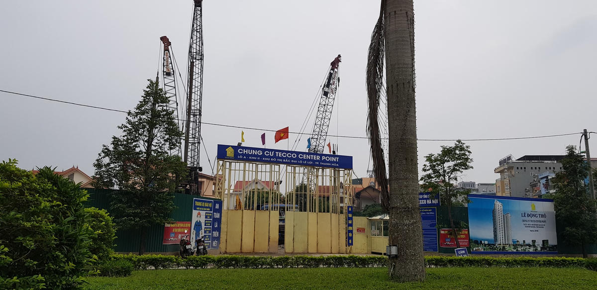 Tecco thi công dự án nhà chung cư khi chưa được cấp phép xây dựng.