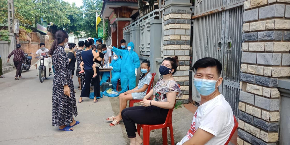 Ổ dịch ở xã Thạch Long đã có 22 ca nhiễm Covid-19.
