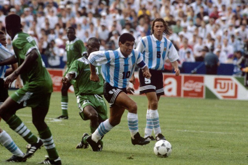 Trận gặp Nigeria ở vòng bảng là lần cuối cùng Maradona khoác áo đội tuyển Argentina.