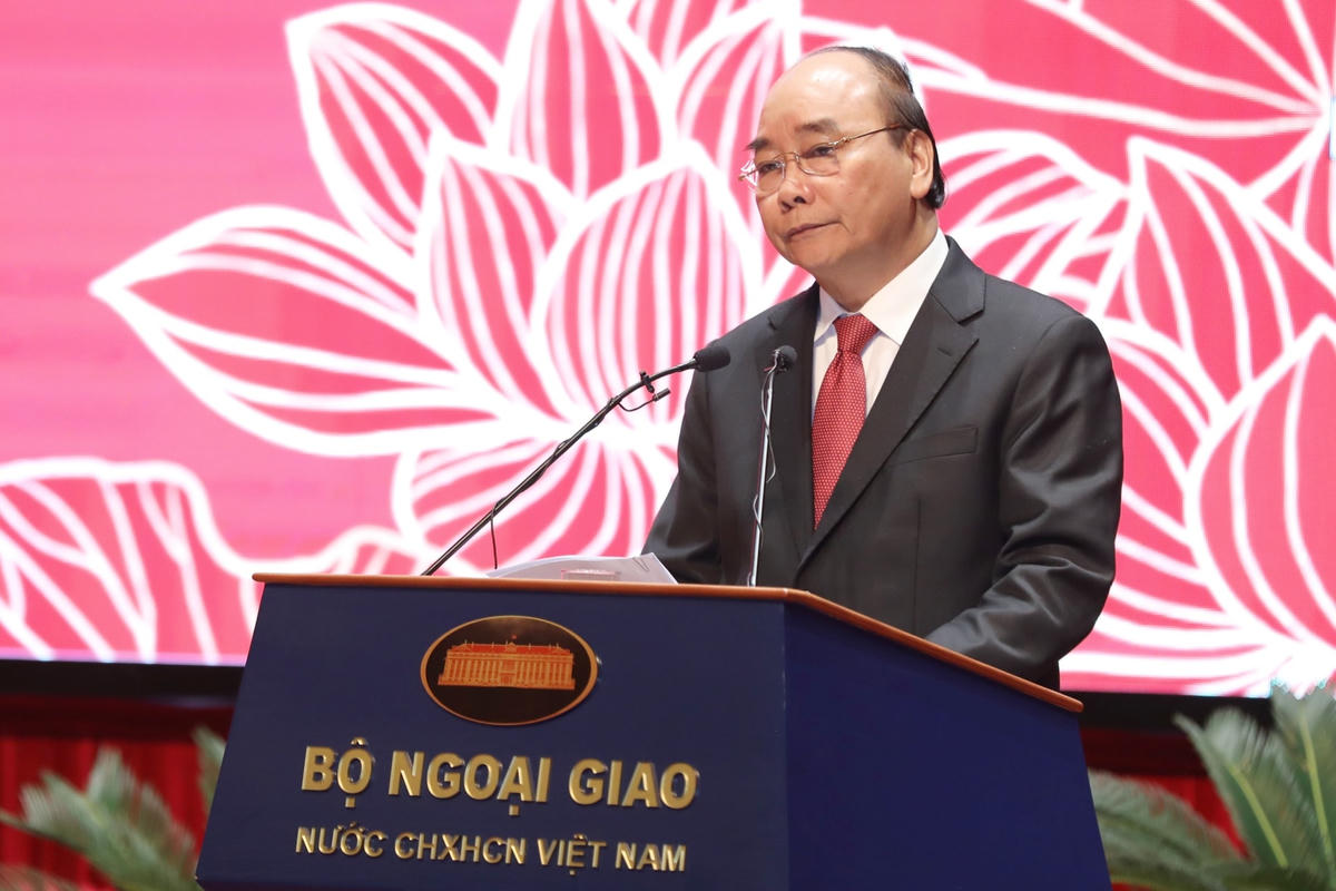 Thủ tướng Nguyễn Xuân Phúc phát biểu chỉ đạo. Ảnh: Quang Vinh.