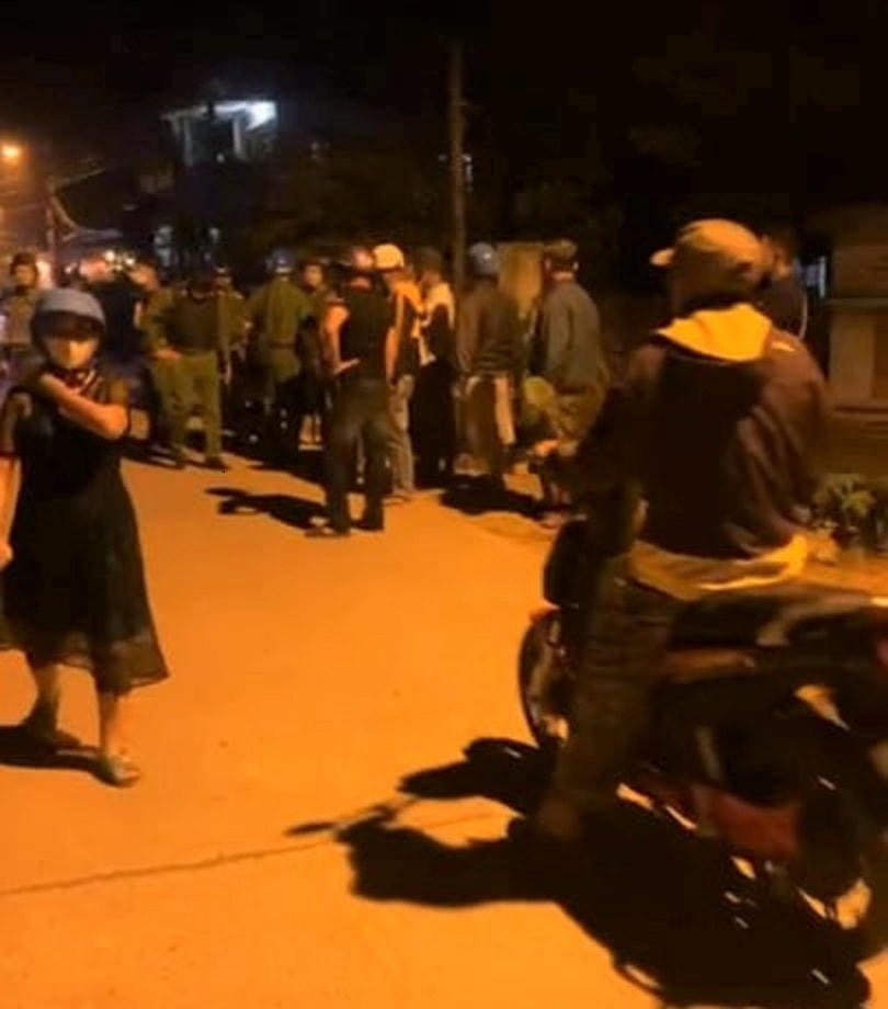 Nơi xảy ra vụ án mạng. (Ảnh cắt clip).