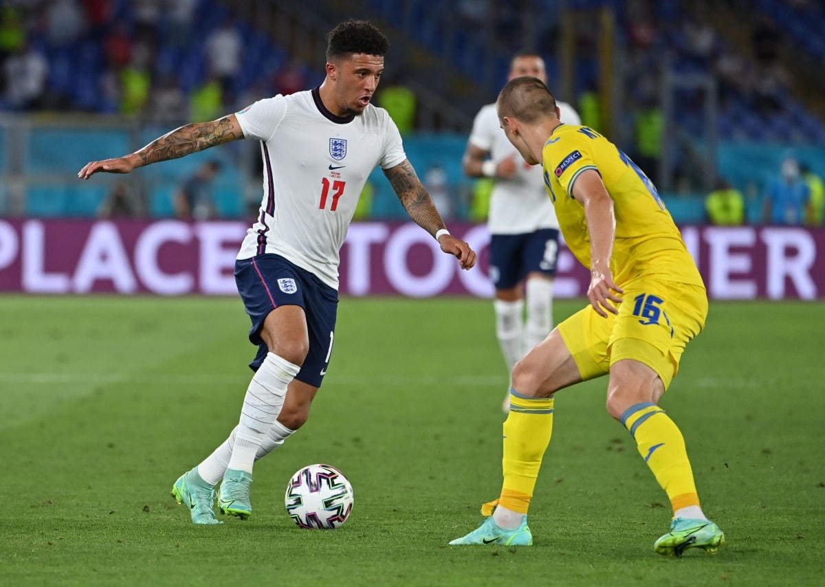 Sancho đã có trận đá chính đầu tiên tại EURO 2020.