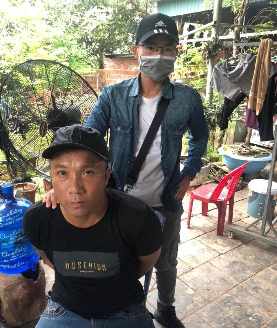 Một đối tượng trong đường dây. Ảnh: Công an Quảng Ninh.