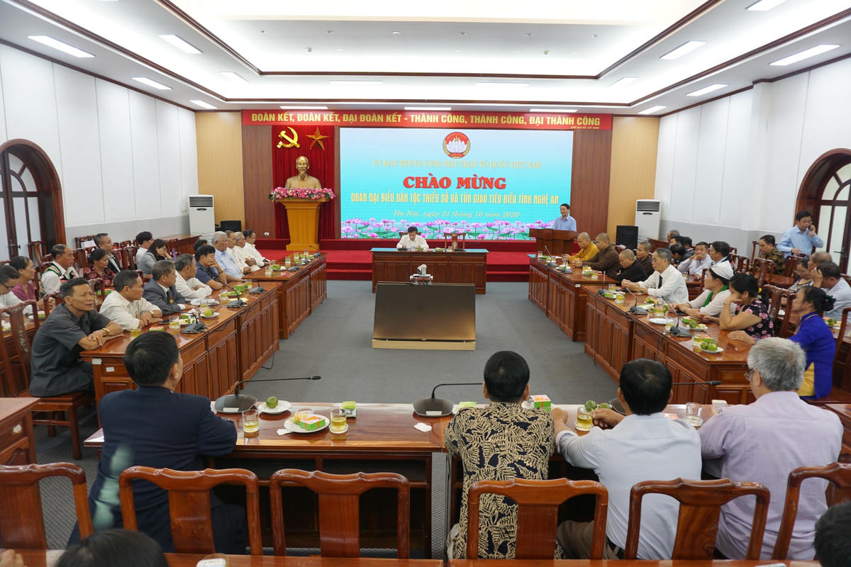 Quang cảnh buổi tiếp.