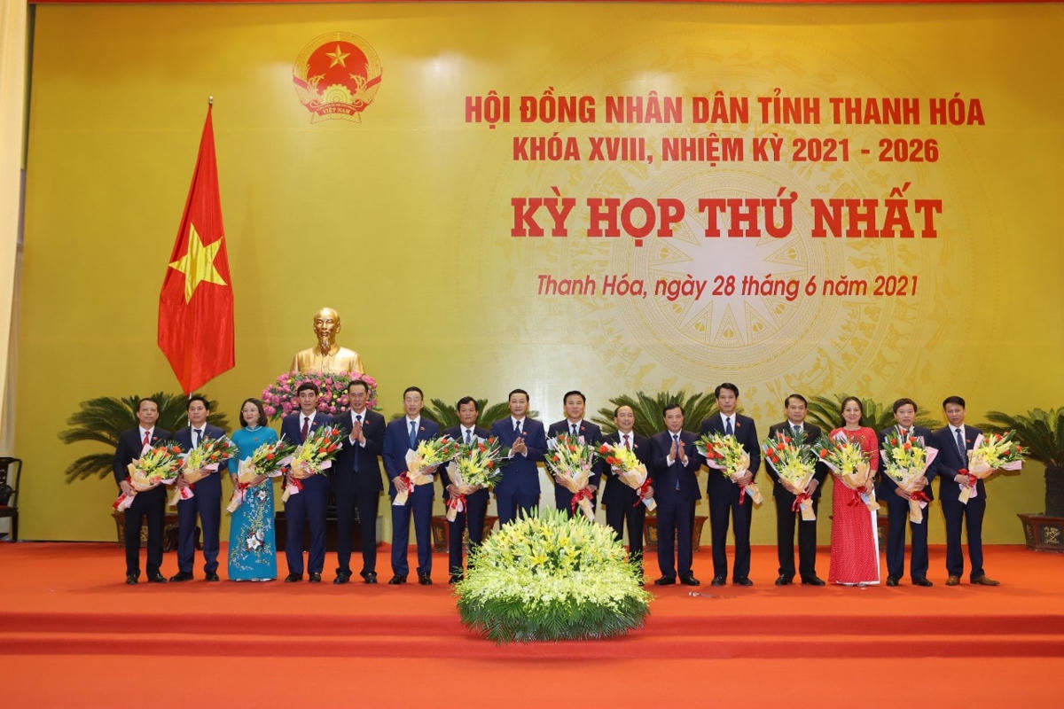 Chủ tịch, Phó Chủ tịch, trưởng, phó các ban HĐND tỉnh Thanh Hoá khoá XVIII, nhiệm kỳ 2021-2026.