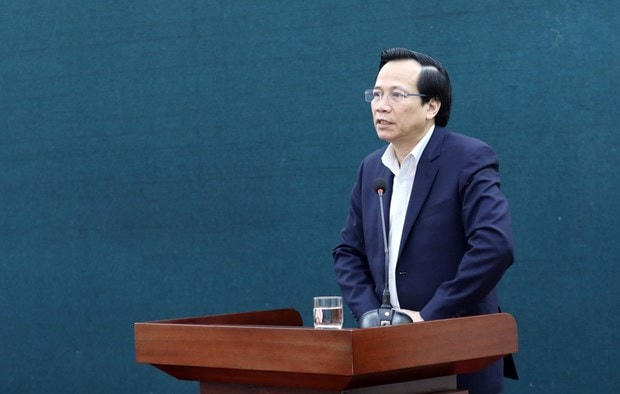 Bộ trưởng Bộ Lao động, Thương binh và Xã hội Đào Ngọc Dung. Ảnh: Anh Tuấn/TTXVN.  