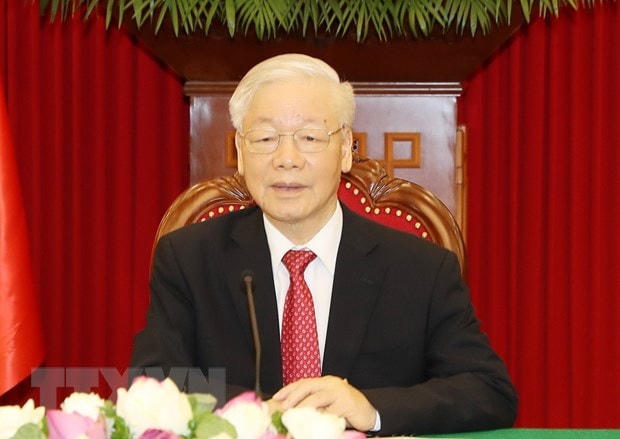 Tổng Bí thư Nguyễn Phú Trọng. (Ảnh: Trí Dũng/TTXVN).