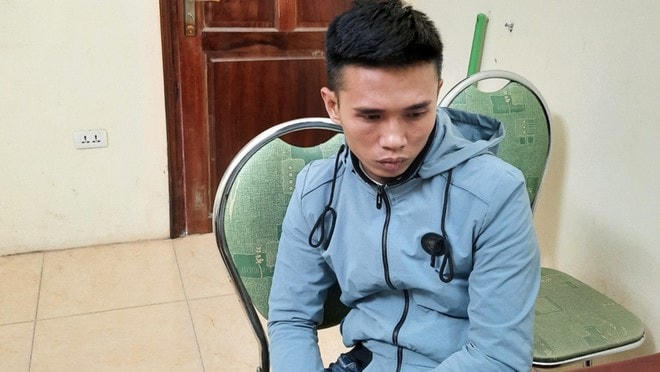 Ngô Văn Quỳnh tại cơ quan Công an.