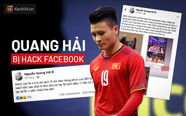 Quang Hải với “vấn nạn” hack Facebook.