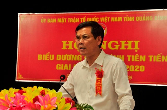 Ông Trần Thắng, Phó Bí thư Thường trực Tỉnh uỷ Quảng Bình phát biểu tại hội nghị.