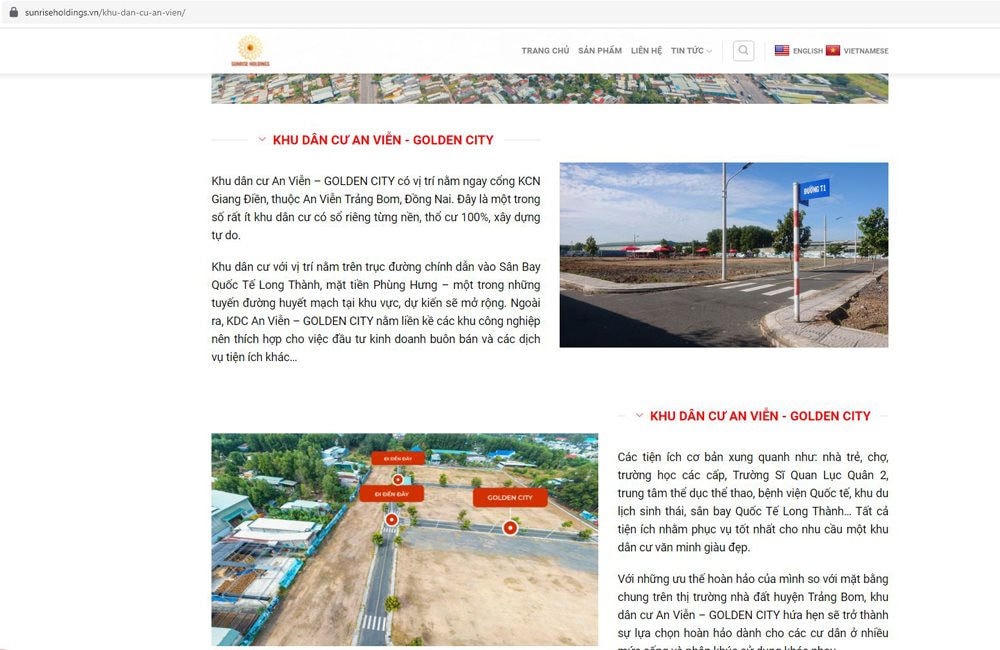 Đất phân lô, tách thửa được quảng cáo, rao bán núp bóng khu dân cư.
