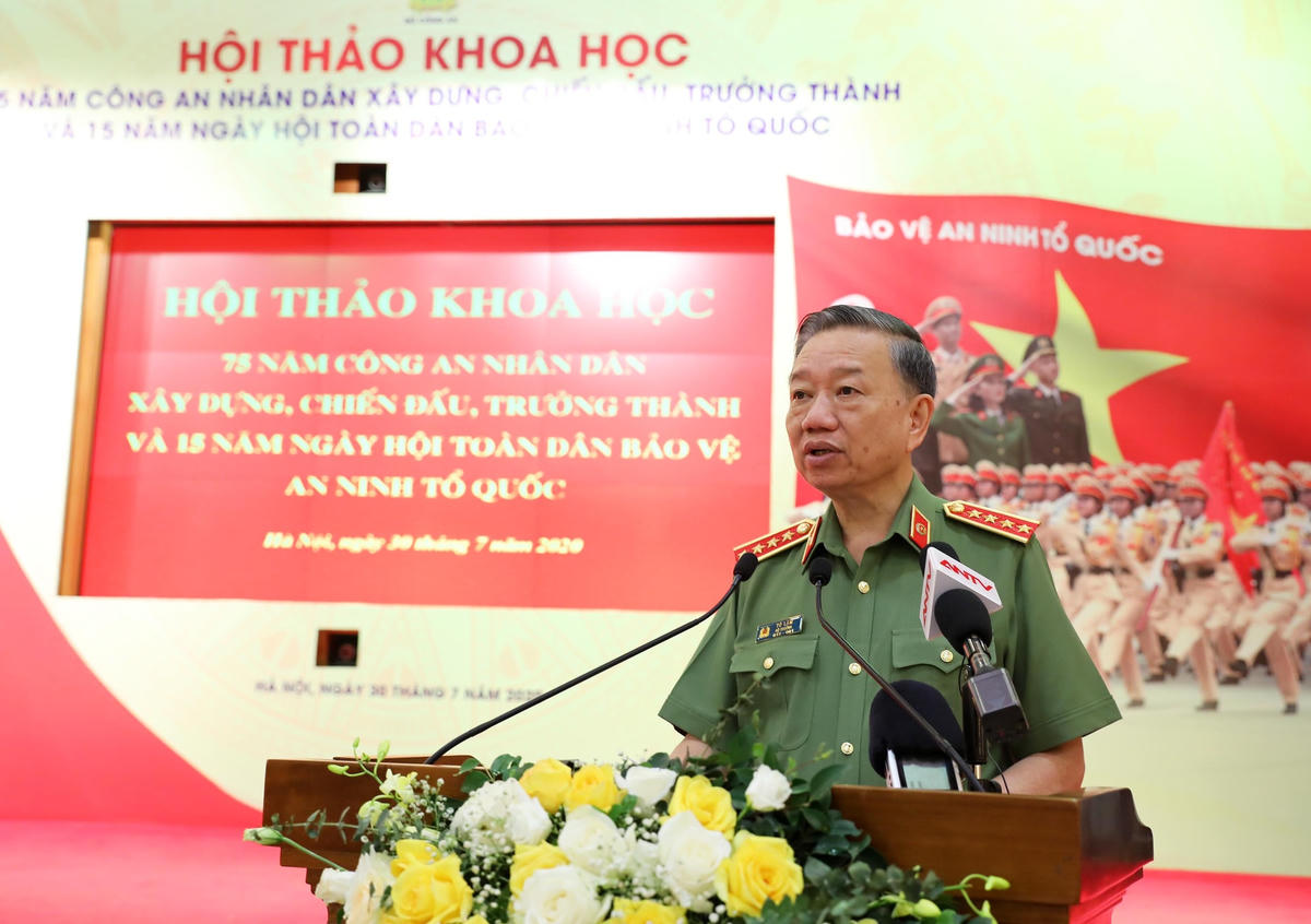 Bộ trưởng Tô Lâm phát biểu tại Hội thảo.