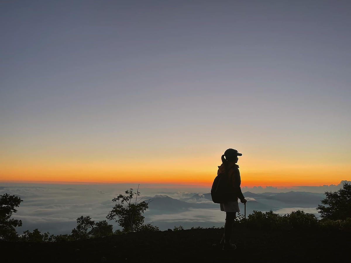 Ngày 25/7, Trang đặt xe tour đến núi Phú Sĩ từ Tokyo. Ảnh: NVCC.