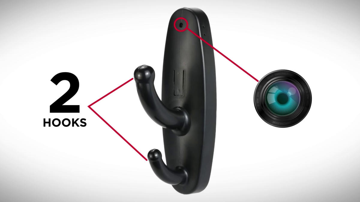 Một camera ngụy trang dưới dạng móc quần áo được rao bán trên Internet.