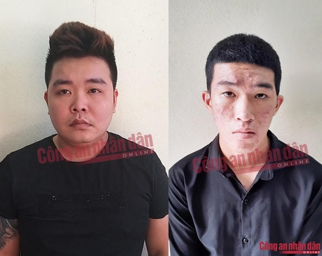 Trương Tuấn Anh (trái) và Đinh Văn Tiến. Ảnh: Báo Công an nhân dân.