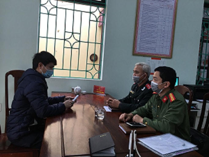 P.V.L. tại Cơ quan Công an.