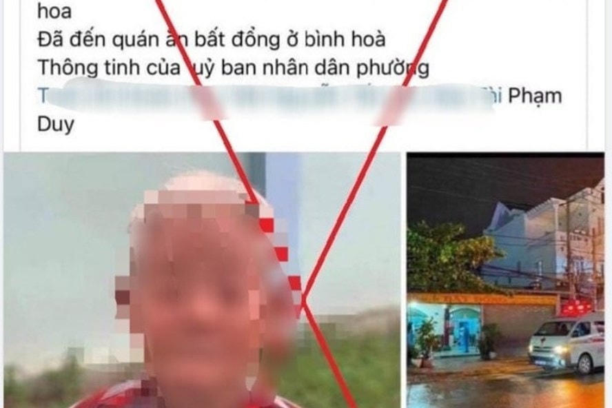 Nam thanh niên đăng tải thông tin sai sự thật về tình hình dịch bệnh. Ảnh: CACC.
