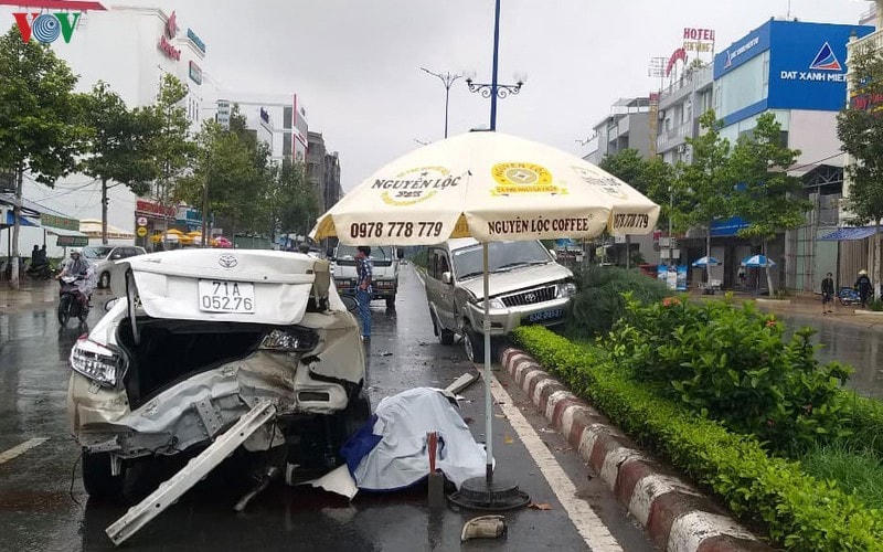 Vụ tai nạn chết người tại trung tâm Thành phố Mỹ Tho.  
