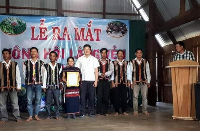 Lễ ra mắt mô hình Nông hội làng Vẻh, xã Chư Krey,huyện Kông Chro, Gia Lai.