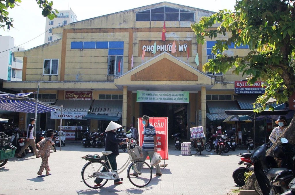 Chợ Phước Mỹ tạm dừng kinh doanh kể từ 0h ngày 5/5 do liên quan đến ca bệnh 2989.