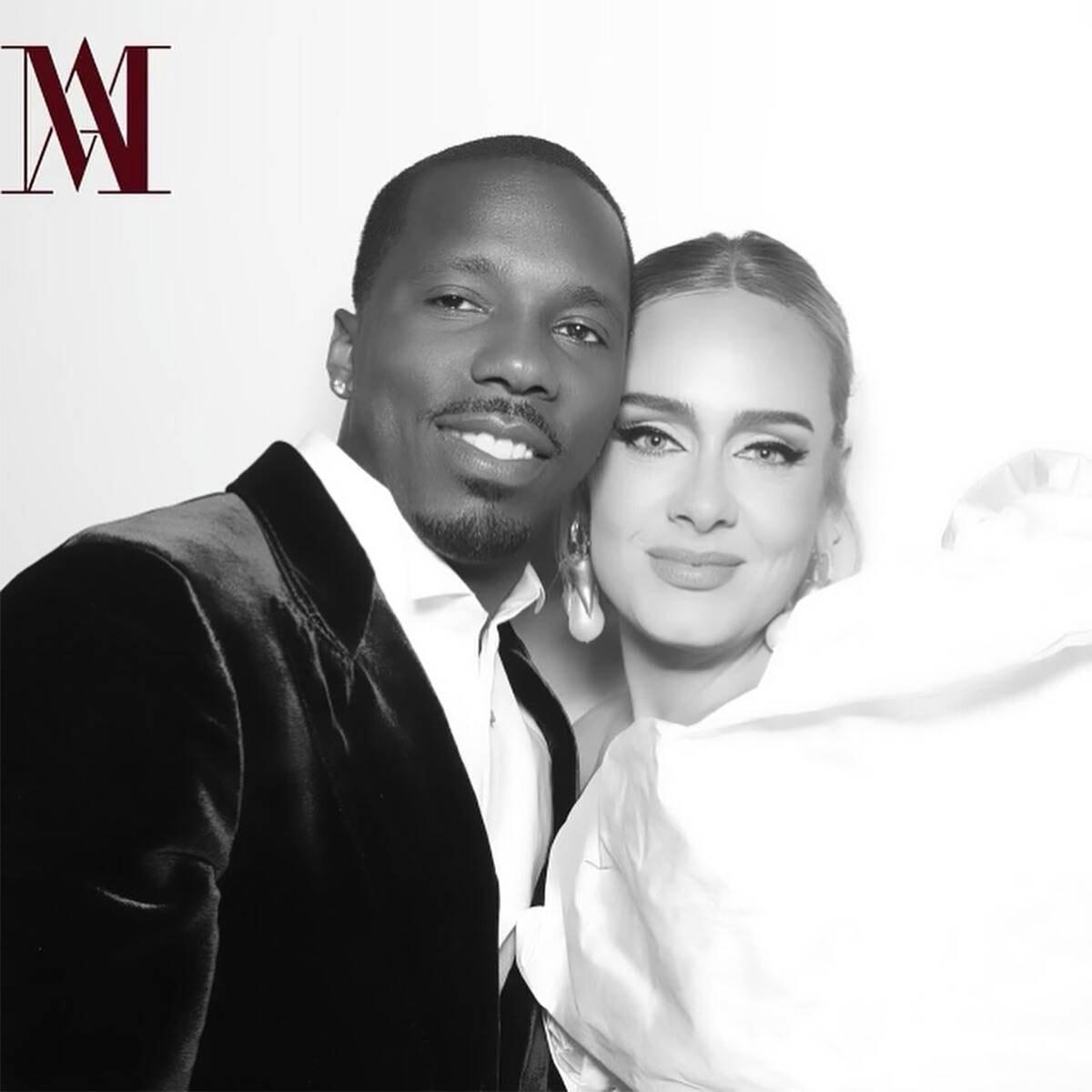 Adele cùng người tình mới, triệu phú làng bóng rổ Rich Paul. Ảnh: E!.
