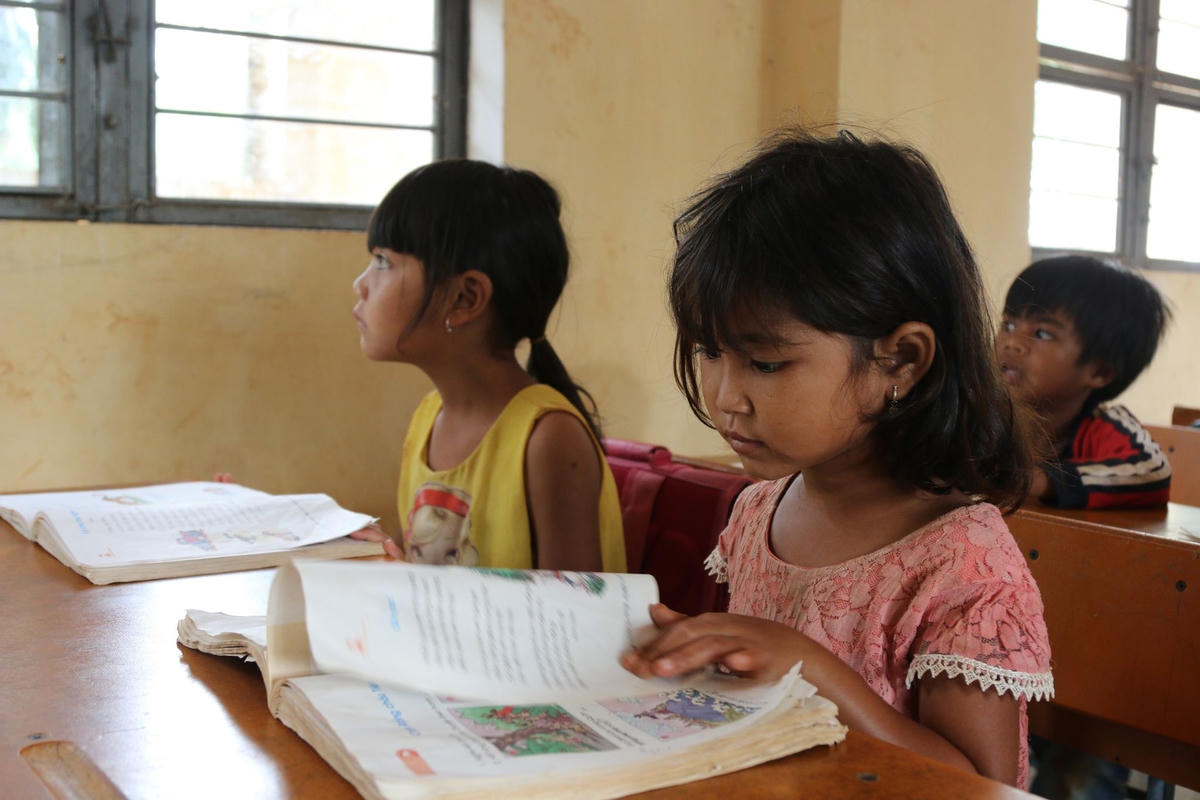 Buổi học của các em học sinh tiểu học tại Tây Nguyên. Ảnh minh họa.