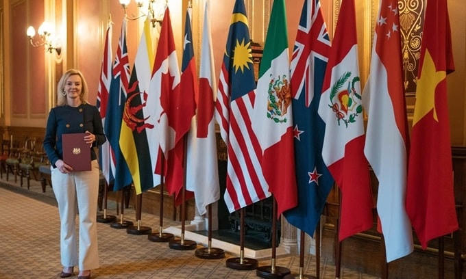 Bộ trưởng Thương mại Anh Liz Truss. Ảnh: Nikkei.