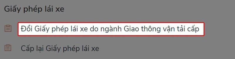 Các bước đổi bằng lái xe ngay tại nhà