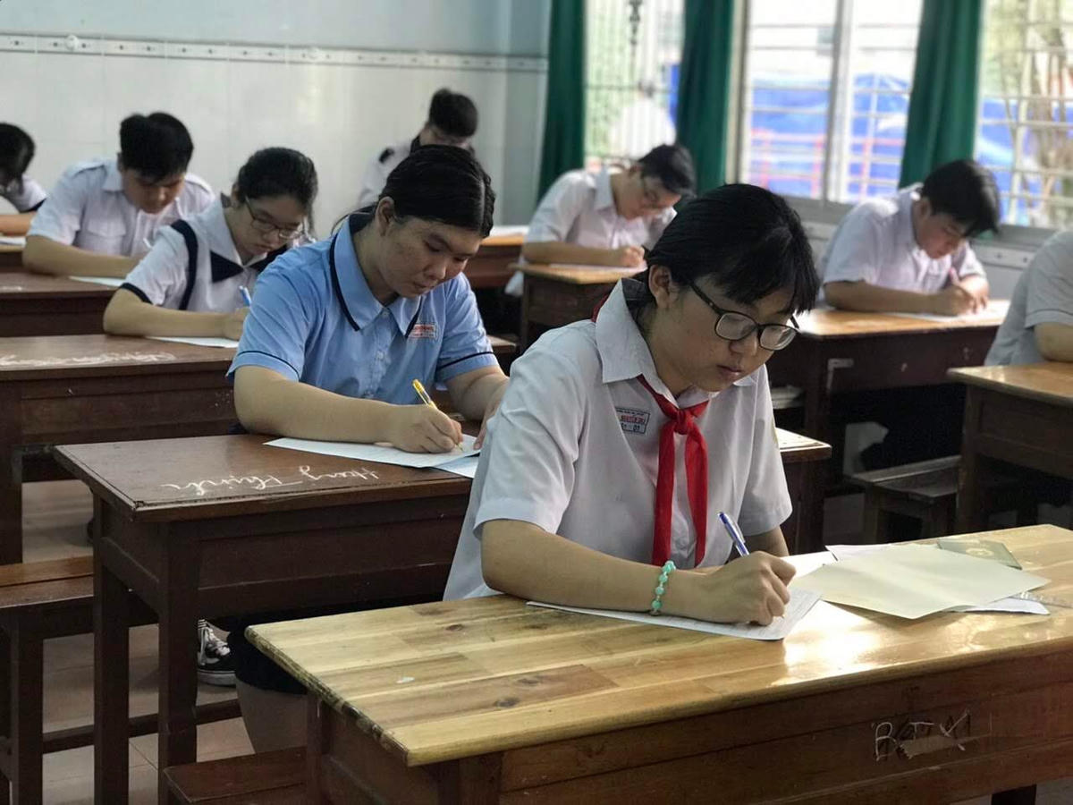 Thí sinh thi lớp 10 ở TP HCM năm nay không quá bị áp lực.