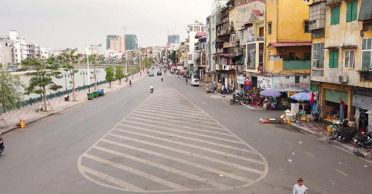 Phố đi bộ Tam Bạc sau cải tạo được chọn làm phố đi bộ.  