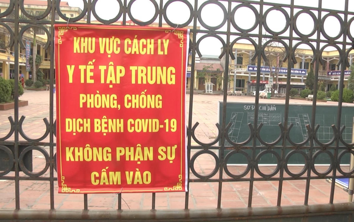 Lực lượng chức năng đã truy vết được 5 F1 liên quan đến bệnh nhân mắc Covid-19 tại thôn Tân Cờ, xã Cẩm Phúc (Ảnh: Cẩm Giàng 24h).