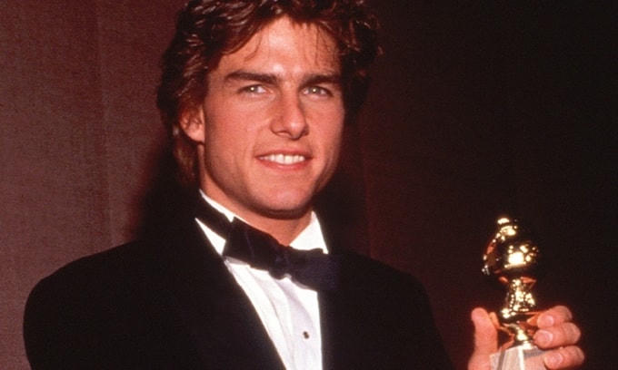 Tom Cruise nhận giải nam chính Quả Cầu Vàng năm 1990 với phim "Fourth of July". Ảnh: AP.  