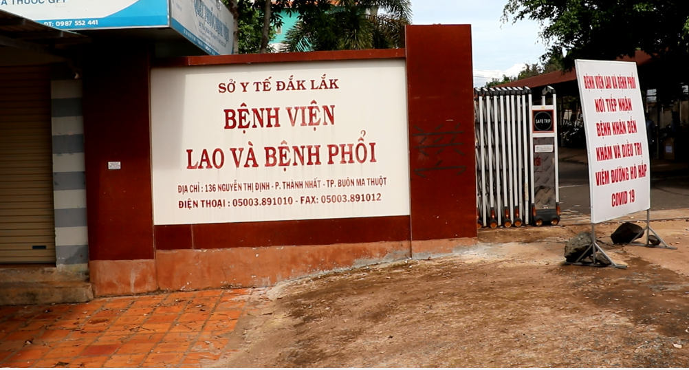 Bệnh viện lao và Bệnh phổi Đắk Lắk, nơi nữ bệnh nhân 601 điều trị.