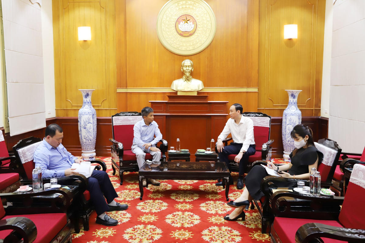 Quang cảnh buổi tiếp.